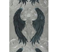 Harald Glööckler design wallpaper angel wings silver gloss 52579 (8,09£/1qm)