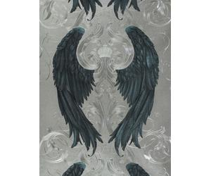 Harald Glööckler design wallpaper angel wings silver gloss 52579 (8,09£/1qm)
