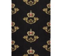 Harald Glööckler design wallpaper crown baroque black gloss 54854 (8,63£/1qm)