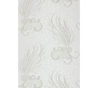 Harald Glööckler wallpaper feathers ornaments white gloss 54847 (10,19£/1qm)