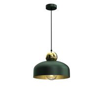 Harald Hand Made Pendant Lamp Rich Green Luxurious Gold Detail Milagro Green One Size