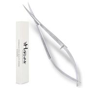 HARAMS® Cuticle Spring Scissors Extra Fine Professional Precision Stainless Steel Facial Hair Thread Embroidery Trimming Scissors for Eyebrows, Fake Eyelashes, Dry Skin