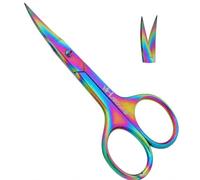 HARAMS Nail Scissors Strong Curved Blades Multipurpose Beauty Cuticle Toenail Manicure Pedicure, Eyebrows, Eyelash, Nose, Beard, Mustache, Hair Trimming | Grooming Shears Unisex