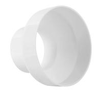 Harapu Duct Reducer 6 to 4 inch Air Duct Adapter Durable Plastic HAVC Pipe Connector for Inline Ventilation System (150mm to 100mm), White