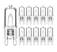 Haraqi 10 Pack G9 Halogen Bulbs 40W 230V 2800K Warm White,Clear Capsule Halogen Lamps Dimmable, No Strobe, No Flicker