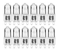 Haraqi 12 Pack G9 Halogen Bulbs 28W 230V 2800K Warm White 310Lm,Clear Capsule Halogen Lamps Dimmable, No Strobe, No Flicker
