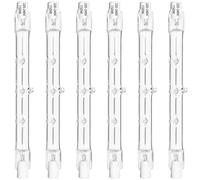 Haraqi 6 Pack Dimmable 150W R7s Halogen Bulbs 118mm 2000lm 2700K Warm White