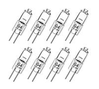 Haraqi 8 Pack G4 Halogen Bulbs, 12 Volt 20 Watt Bi-Pin Dimmable