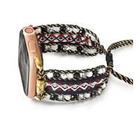 HARAVAL Boho Braided Band Compatible with Apple Watch Band 38mm 40mm 41mm