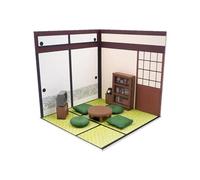 harayaa 1/12 Scale Backdrop Organizer Scene Display Background Board Scene Layout with Furniture for Action Figures Home Decoration, Style A