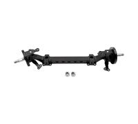 harayaa 1/14 Trailer Unpowered Front Wheel Axle 1 14 Scale RC Truck Axles Repair Component Model Easy to Install Part RC Front Axle