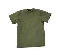 harayaa 1/6 Action Figure Clothes for 12 inch Figures T Shirt Mini,Costume Top Short Sleeved Accessory Trendy Movable Doll Clothing, green