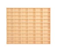 harayaa 1/64 Scale Car Storage Display Case Organizer Wall Mounted Sturdy Toy Car Storage Car Display Shelf for Collectibles Toy Cars, 60 grid without door