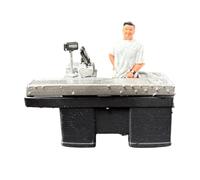 harayaa 1/64 Scale Supermarket Diorama Accessories Ornament Miniature Scene Models Creative DIY Decorative Display Prop Mini Model, Cashier Counter