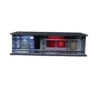 harayaa 1/64 Vehicle Garage Model Display Case Parking Lot Scene Creative Decor Diecast Car Diorama Display Case for Action Figures