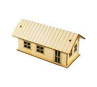 harayaa 1/72 Scale Miniature House Decor 3D DIY Crafts Landscape Building Model Architecture Scene Landscape Layout, Style C
