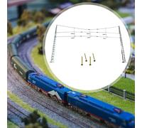 harayaa 1:87 HO Scale Model Railway Scenery Power Pole Sand Table Accessories Simulation Diorama Scenery Miniature Scene Model, D