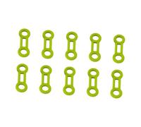 harayaa 10 Belay Rigging Ropes Stopper Climbing Carabiner Ropes Locking Rings Tool, Keeper Retainer Rappel Abseil Positioning Gears, Green
