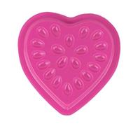 harayaa 100Pcs Eyelash Extension Glue Tray,Tray with Base Flower, Lash Droplet Tray, rose pink