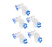 harayaa 10Pcs Fly Tying Bobbin Spools Standard Size Thread Spool Supplies Empty Bobbin Spools Fly Tying Accessory for Fishing Adult, with Cap 3cmx2.6cm