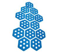 harayaa 12 Pieces Hexagon Surfboard Pads Waterproof Surfboard Traction Pad Universal EVA Non Slip Surfboard Traction Mat for Surf, SUP, Kiteboard, Skimboard, Paddle Board, Shortboard