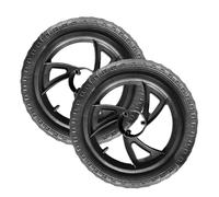 harayaa 2 Pieces 12inch Wheels for Kids Balance Bikes, Compatible with Most Models, EVA Foam Inner Tube Included, Black