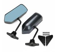harayaa 2 Pieces Car Mirror Universal Side Mirror Aerodynamic Design Upgrade Vintage Wing Mirror Custom Fit Suitable for car modification exterior personalization, Carbon Fiber Look