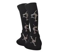 harayaa 2Pcs Figure Skating Leg Warmers Thermal over The Boot for Training Winter, black knit