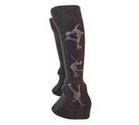 harayaa 2Pcs Figure Skating Leg Warmers Thermal over The Boot for Training Winter, Dark khaki knit