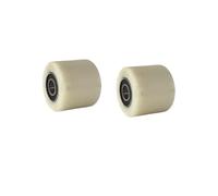 harayaa 2Pcs Pallet Truck Road Roller Wheel Castors with Ball Bearings Ground Bull Cart Spare Part Dia 20 mm Pallet Truck Wheel