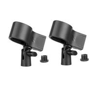 harayaa 2x Holder Clips Accessories Replacement Easy to Install Adjustable Knob Spare Parts Mic Clip Holder Mic Clamp, M28 Black