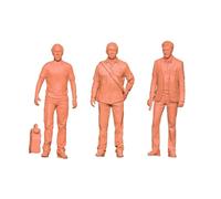 harayaa 3 Pieces Miniature Standing Man DIY Crafts Architectural Figure for Miniature Scene Diorama Scenery Train Station Layout, 2.8cm