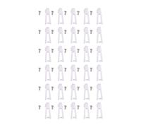 harayaa 30 Pieces U Clips and Screws Sets DIY Electric Aircraft Projects Repair KT Model Aircraft Airplane for 4 Hole Control Horns