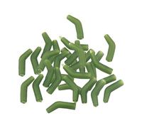 harayaa 30x Carp Fishing Hook Kickers, Fishing Terminal Tackles Hook Aligner, Rubber,Aligner Fishhook Sleeves for Boat Fishing, Green