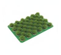 harayaa 39 Pieces Simulation Grass Cluster Miniature Tufts Nylon Material Fine Fibers Realistic Texture Dynamic Scenery for Architectural Models Wargaming, Light Green