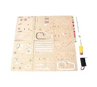 harayaa 3D Wooden Mechanical Ball Run Puzzle Kit 6.8x5.9x5.4inch for Kids Multipurpose Educational Building Model