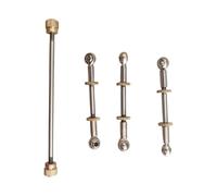 harayaa 4 Pieces Connecting Rods Trumpet Repair Kit Universal Ball Joints Replacement Brass Instrument Repair Parts Steel Material Suitable for Music Shops Re, 3Pcs