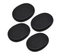 harayaa 4 Pieces Hot Stones Massage Set Warmer Rock Professional Premium Home SPA Oval for Back Gift Hot Rocks Massage Gua Sha Tool, 9cmx7cm