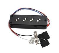harayaa 4 Strings Bass Double Coil Pickup Musical Instruments Part, Noiseless Electric Guitar Part for Studio, Neck