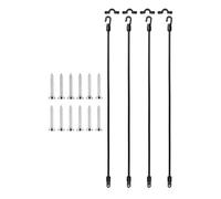 harayaa 4Pcs Fishing Rod Straps, Elastic Bands Hold Down Strap Tie Down Holder for Marine