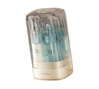harayaa 4x Travel Bottles Set for Toiletries Travel Accessories Portable 35ml Reusable Travel Containers for Face Cream Cosmetics, Blue