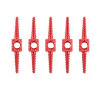 harayaa 5 Pieces Hose Routing Tool Cable Housing Hydraulic Hose Routing Repair Adapter Aluminum Alloy Suitable for Bike Brake System Oil Pipe, Red