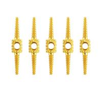 harayaa 5 Pieces Hose Routing Tool Cable Housing Hydraulic Hose Routing Repair Adapter Aluminum Alloy Suitable for Bike Brake System Oil Pipe, Gold