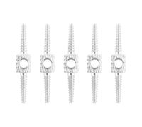 harayaa 5 Pieces Hose Routing Tool Cable Housing Hydraulic Hose Routing Repair Adapter Aluminum Alloy Suitable for Bike Brake System Oil Pipe, Silver