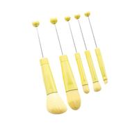 harayaa 5Pcs Beadable Makeup Brushes Cosmetic Brushes Multi Functional Make up Brush Tool Kits for Sister Bestie Adults Lady Gifts