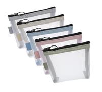 harayaa 5Pcs Mini Zipper Pouch Portable Cosmetic Case Beauty Makeup Bag Practical Small Travel Kit Storage Pouch for Business Trips