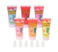 harayaa 6 Pieces Simulation Whipped Cream Glue Set, DIY Phone Case Making 50G Crafting Mixed Colors, Handmade for Moulding Hair Clip, Style B