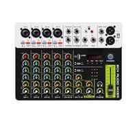 harayaa 7 Channel Audio Mixer Compact Digital DJ for Conference Rooms KTV PC