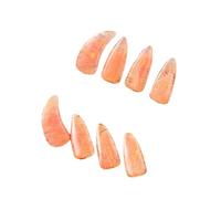 harayaa 8 Pieces Guzheng Finger Picks Compact Nail Covers Ergonomic Finger Nail Protectors Smooth Edge Comfortable Suitable for String Instrument Performance, style F