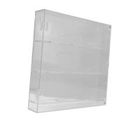 harayaa Acrylic Hockey Puck Display Case Storage Box Clear Lightweight Showcasing Wall Mounted Organizer Hockey Puck Stand for Club, 3 Tier 28.5x27x5.5cm